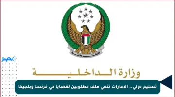 تسليم دولي.. الإمارات تنهي ملف مطلوبين لقضايا في فرنسا وبلجيكا